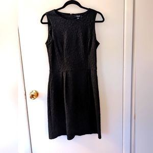 Chaps, size 8, sleeveless, black dress